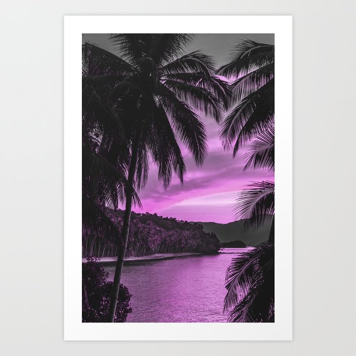 Tropical Palm Leaf III Art Print