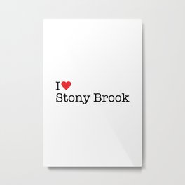 I Heart Stony Brook, NY Metal Print | Love, Red, Typewriter, Heart, Ny, Graphicdesign, White, Newyork, Stonybrook 