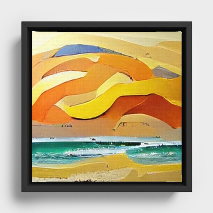 The Sunshine Beach Framed Canvas