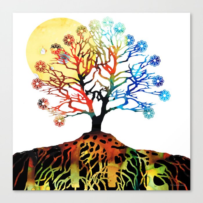Spiritual Art - Tree Of Life Canvas Print