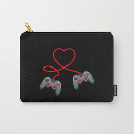 Video Game Controller Heart Video Gamer Carry-All Pouch
