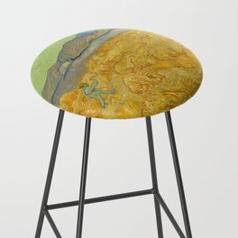Vincent van Gogh - Wheatfield with a Reaper Bar Stool
