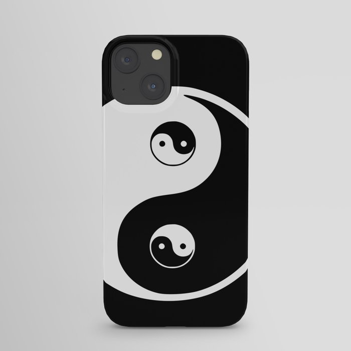 Ying yang the symbol of harmony and balance- good and evil iPhone Case