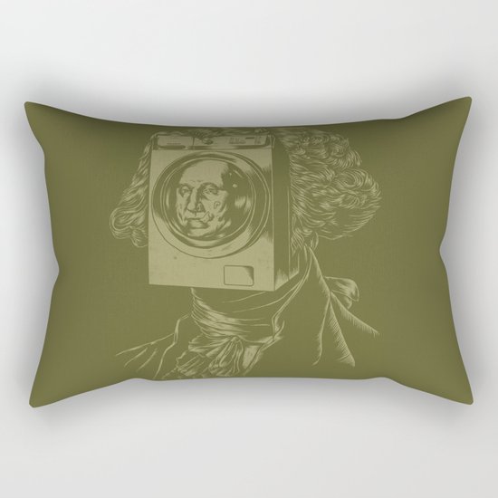 George WASHINGton Machine Rectangular Pillow