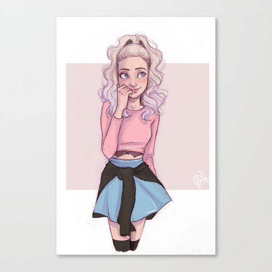 Baby Pink Canvas Print