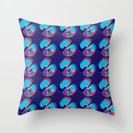 Abstract Baby Elephants Throw Pillow