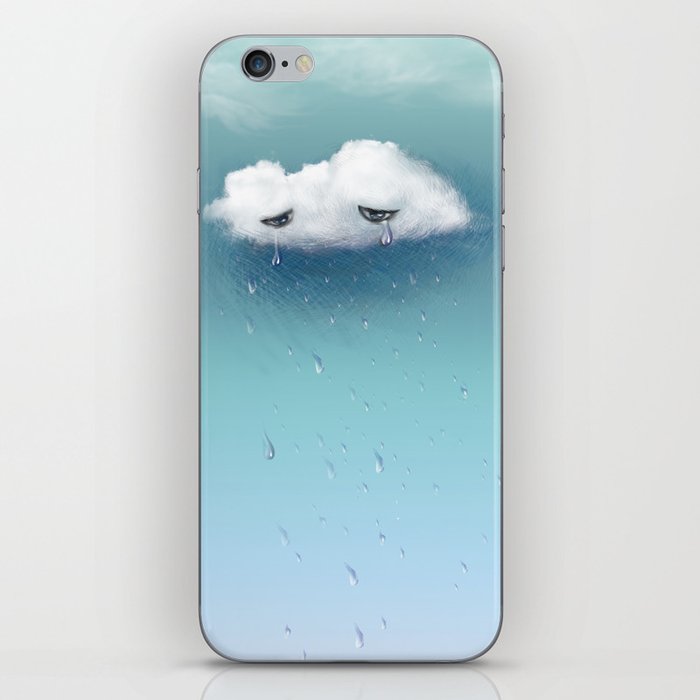 crying cloud iPhone Skin