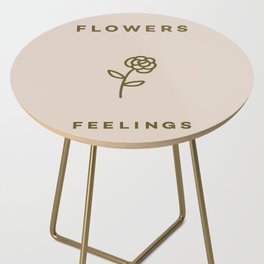 flowers feelings Side Table