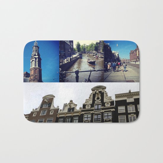 Photo collage Amsterdam 2 Bath Mat