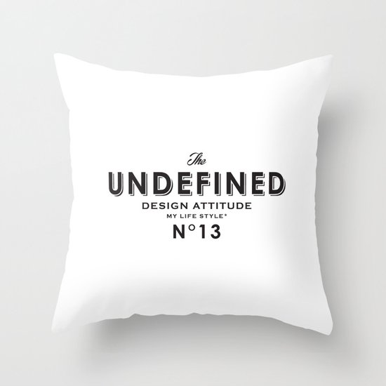 Undefined Throw Pillow