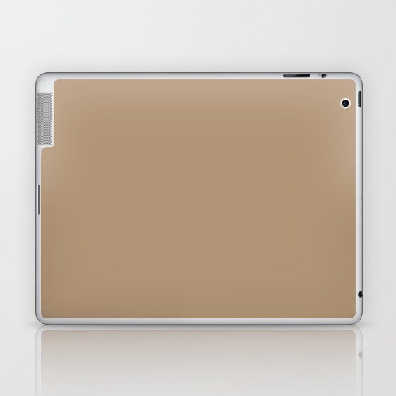 Neutral Medium Brown Single Solid Color Coordinates with PPG Coffee Kiss PPG15-15 Down To Earth Laptop & iPad Skin