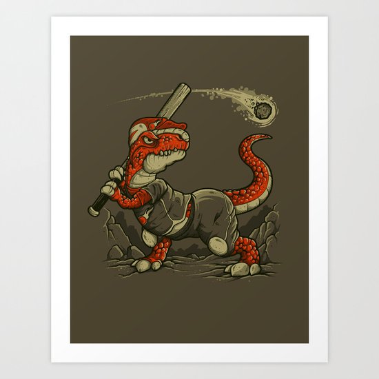 WAITING FOR THE ASTEROID Art Print