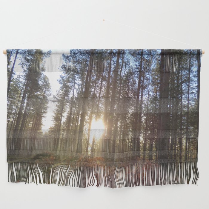 Sun in a Winter Woodland Wall Hanging