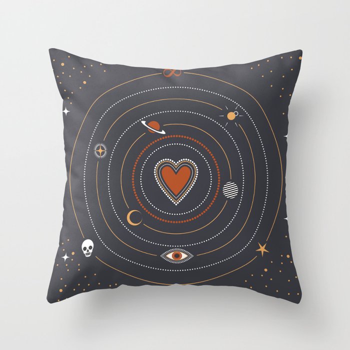 Love Universe Throw Pillow