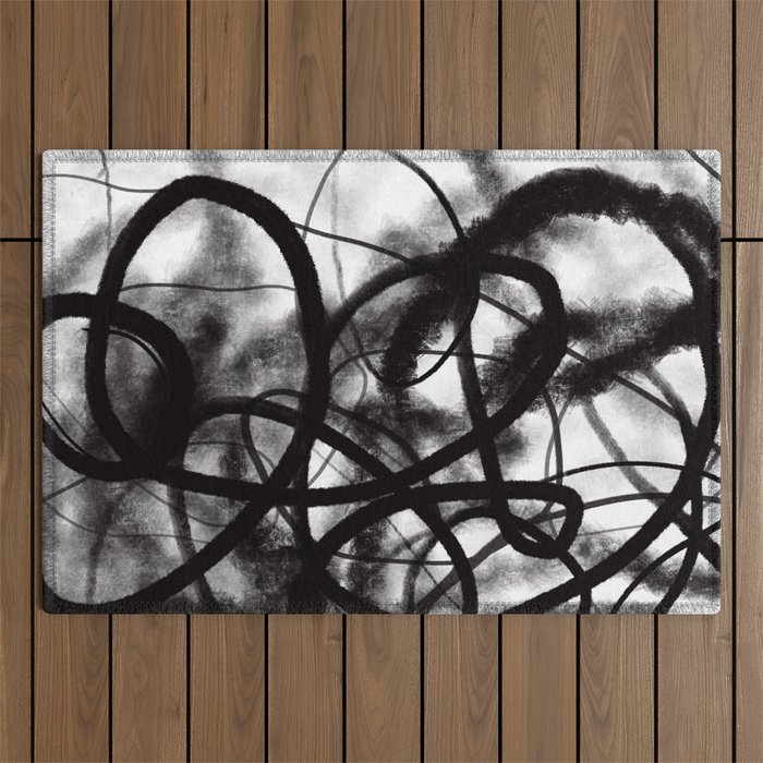 Origins 14. Abstract Drawing.  Outdoor Rug