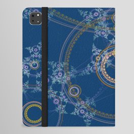 Blue mandala texture iPad Folio Case