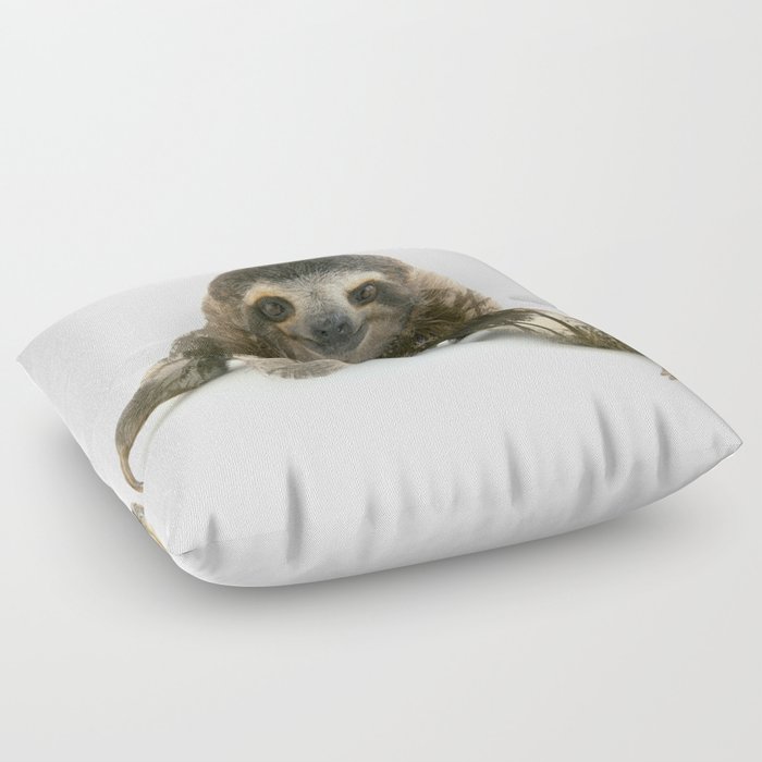 Arctic Sloth Floor Pillow
