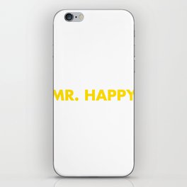 mr happy iPhone Skin