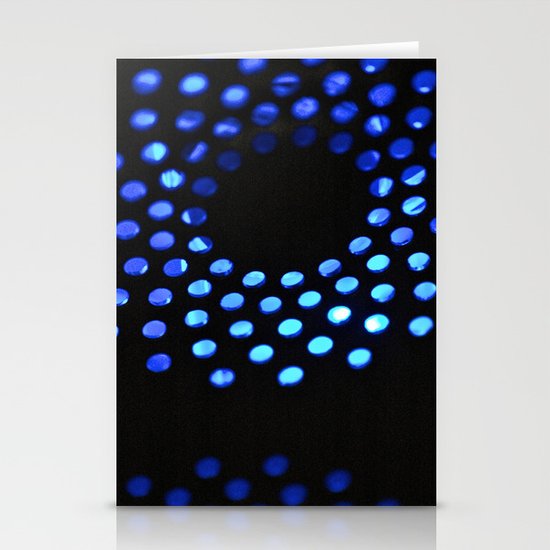 Blue Abstract Circles Stationery Cards