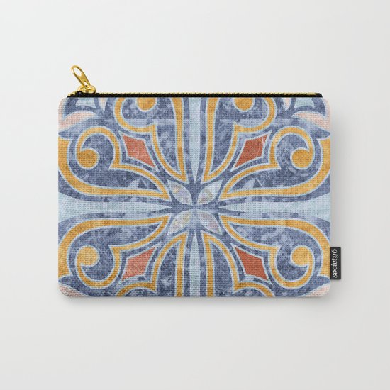 Blue Oriental Tile 04 Carry-All Pouch