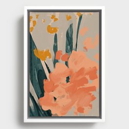 Bouquet Of Summer Citrus Framed Canvas
