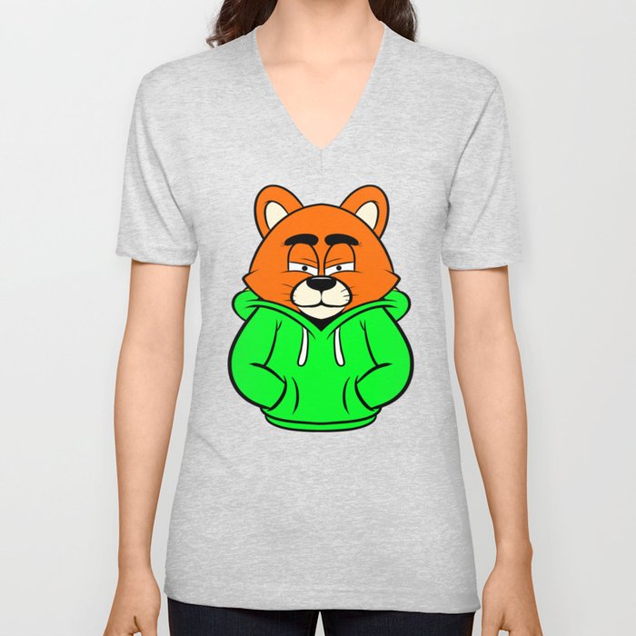 fox V Neck T Shirt