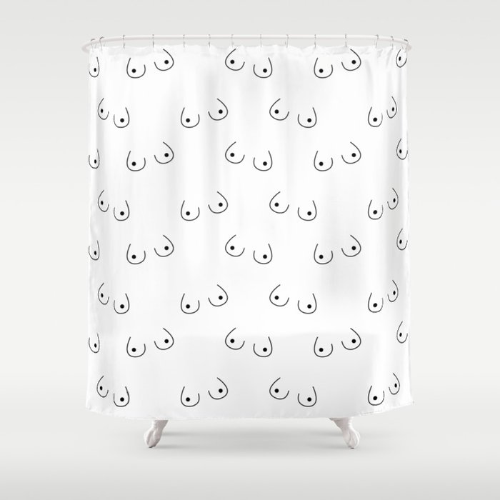 Boobs Shower Curtain