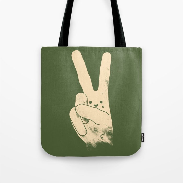 Love, Peace and Carrots Tote Bag