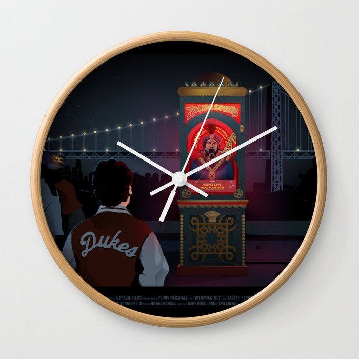Big movie inspired Zoltar poster Wall Clock