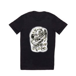 Dragon Phoenix Tattoo Art Print T Shirt