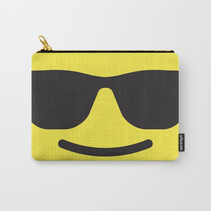 Smiling with Sunglasses Emoji Carry-All Pouch