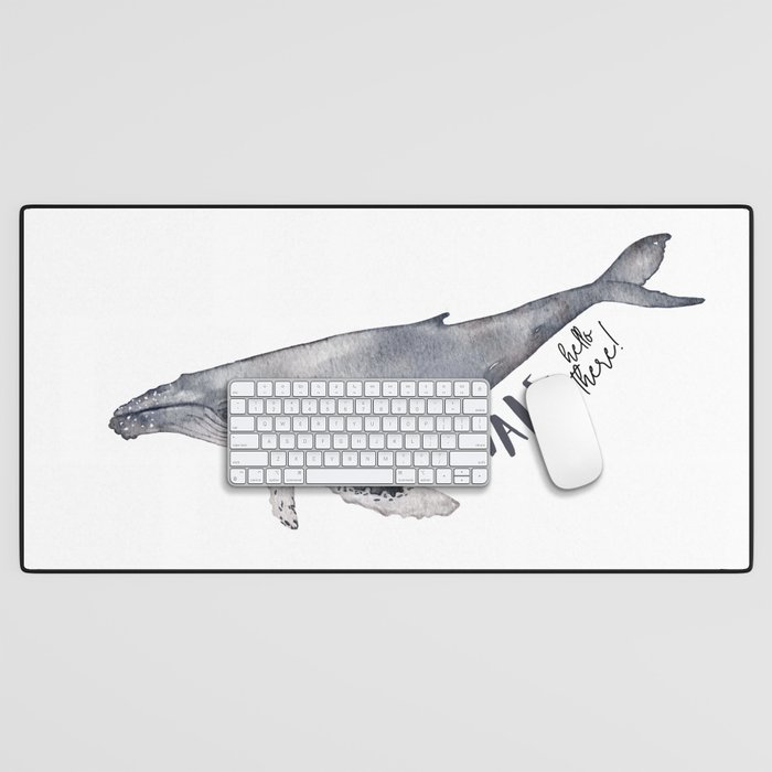 Whale Hello There Desk Mat
