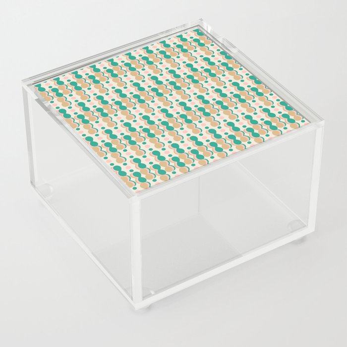 Uende Cactus - Geometric and bold retro shapes Acrylic Box