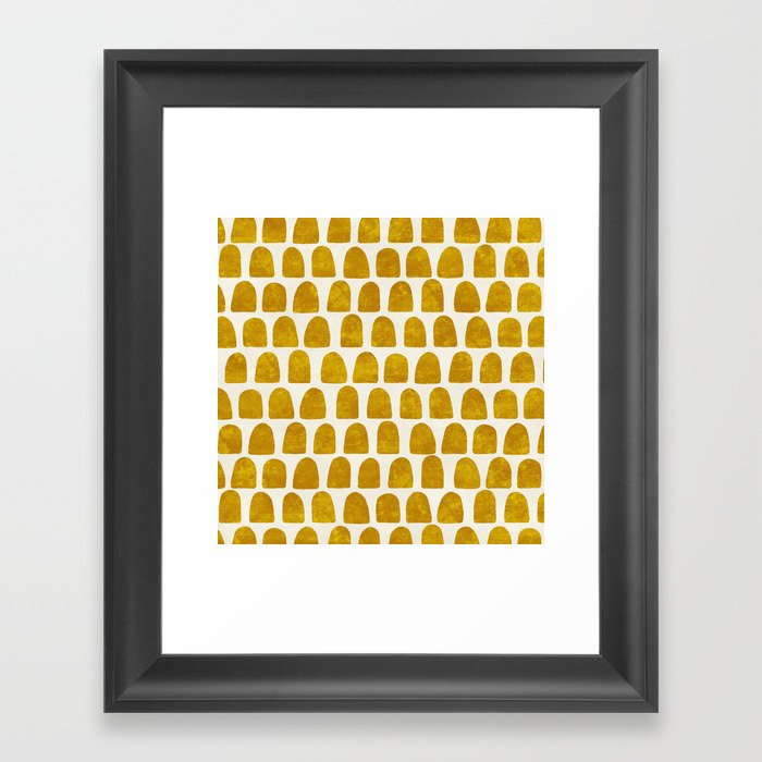 Gold Leaf Framed Art Print