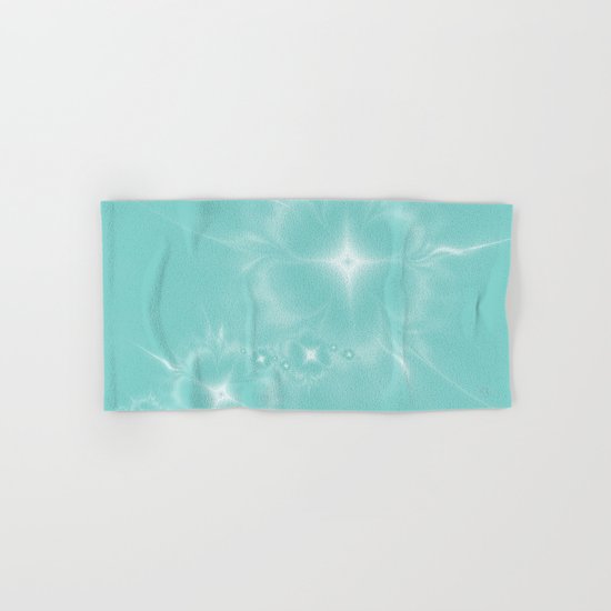 Fleur de Nuit in Aqua Tone Hand & Bath Towel