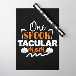One Spooktacular Mom Funny Halloween Cool Wrapping Paper