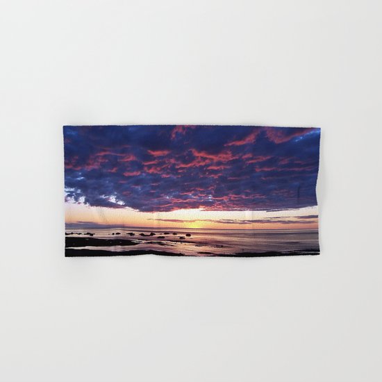 Textured Clouds at Sunset Hand & Bath Towel