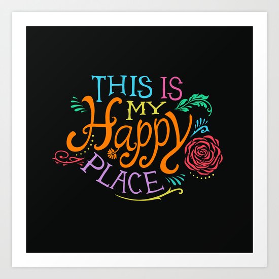 Happy Place Art Print