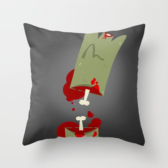 Lefty Zombie Throw Pillow