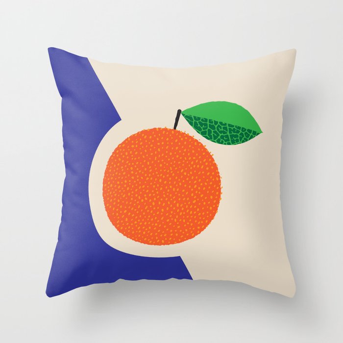 Fruitbowl, Orange Throw Pillow