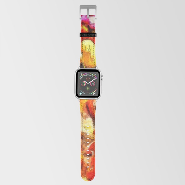 delicious pizza at the table Apple Watch Band