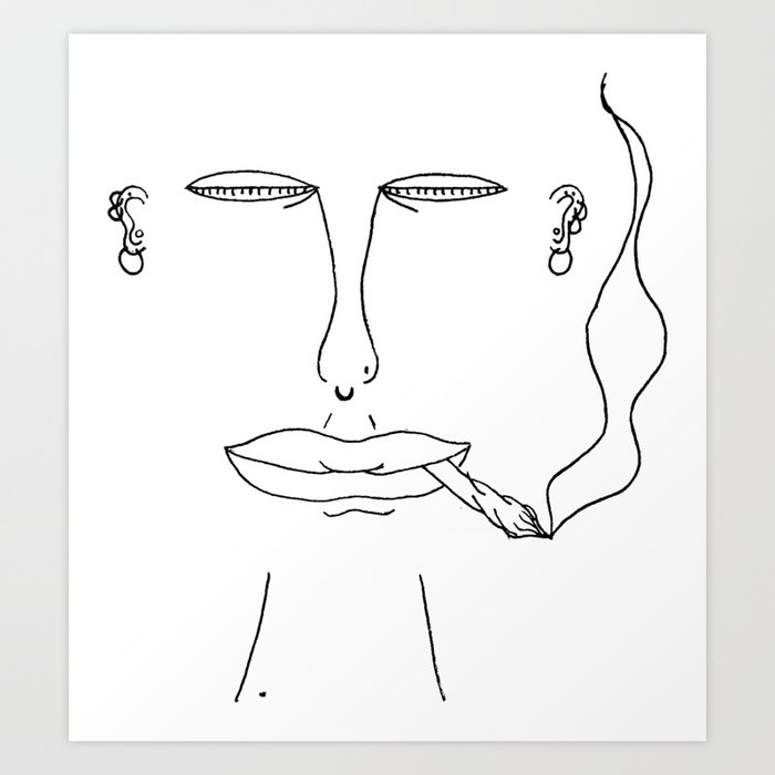 Self Portrait 9: High, How Are You? Art Print