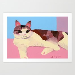 Cat healed Art Print