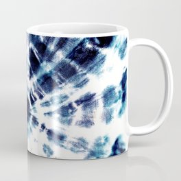 Tie Dye Sunburst Blue Coffee Mug