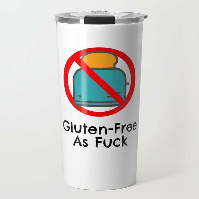 Gluten Free As Fuck Travel Mug