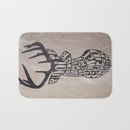 Rudolph and friends Bath Mat
