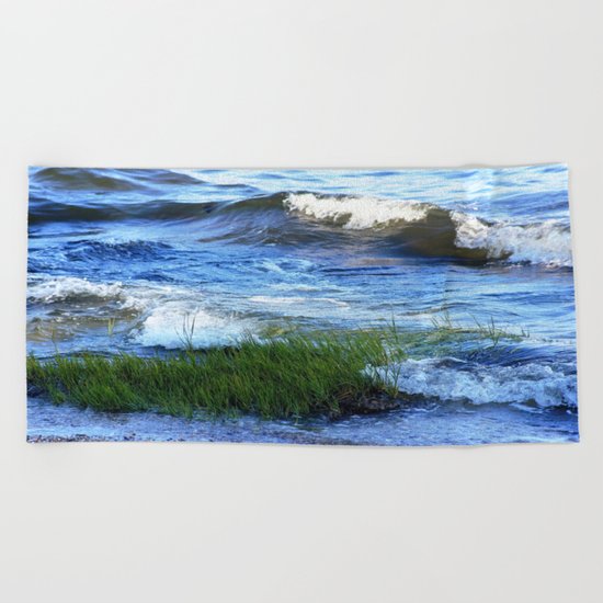 Soft Rolling Waves - 2 Beach Towel