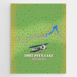 Fort Peck Lake Map Jigsaw Puzzle