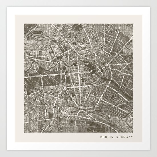 Berlin Map Art Print