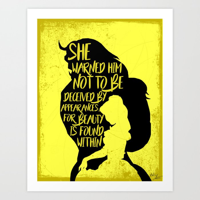 Beauty And The Beast Art Print By Baileytatum Society6